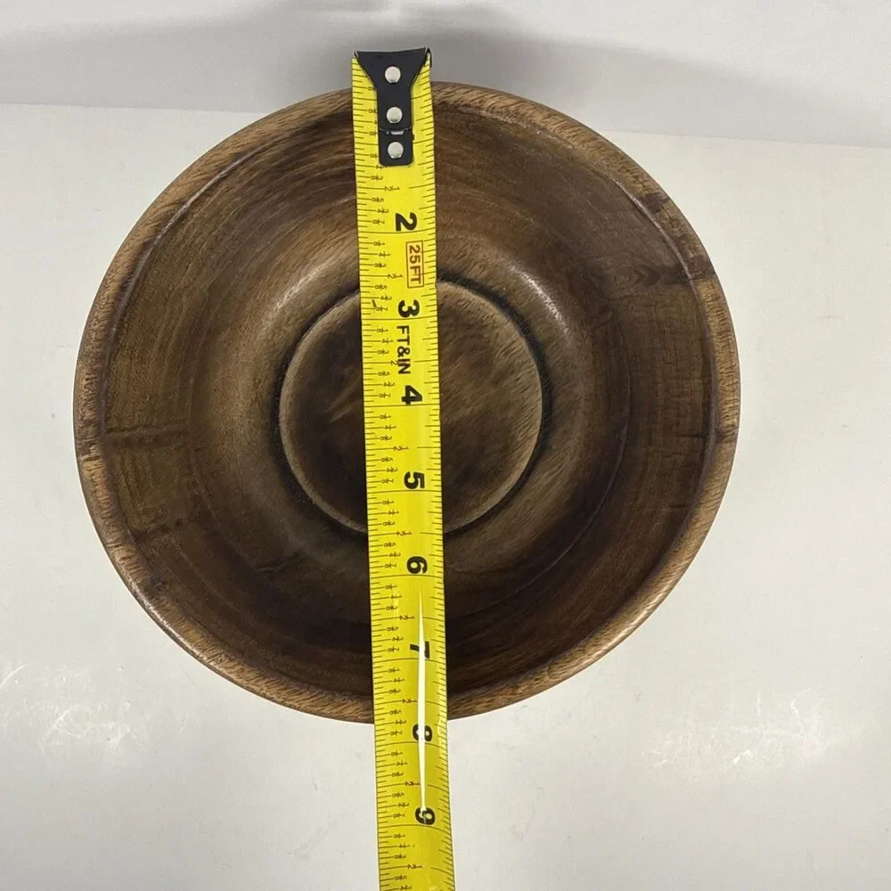 7.5” Folk Art Hand Carved Wooden Bowl - Jamaica 🇯🇲